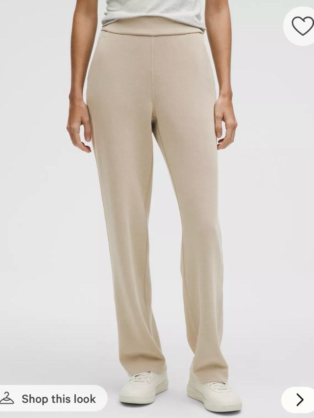 NWT Softstreme High-Rise Straight-Leg Pant in Sheer Oak